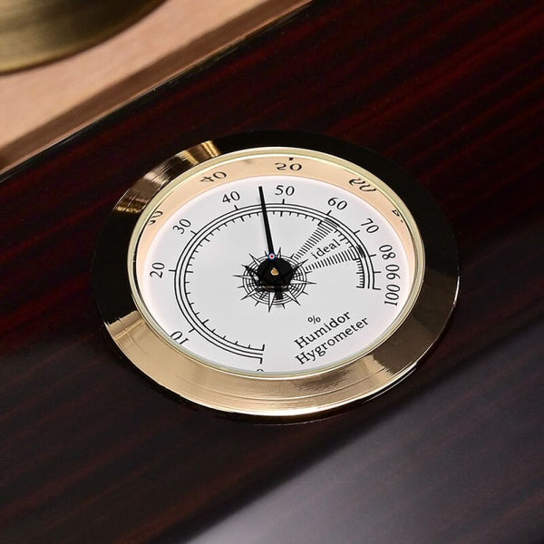 Cave à cigare - Edition FIFTY LUXE avec clé bois hygrometre