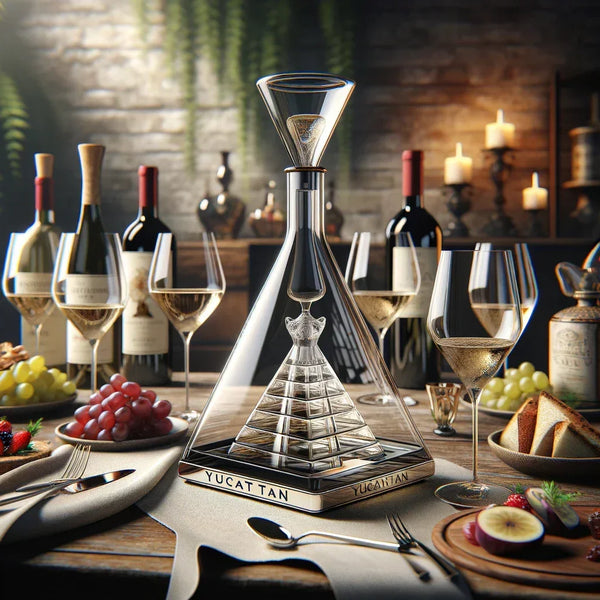 Sublimez Votre Vin : La Carafe à Décantation Pyramide YUCATAN