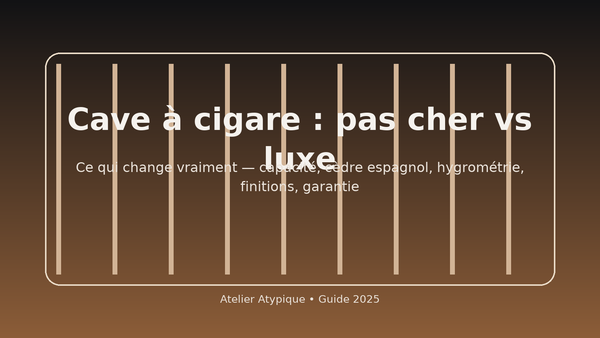 Cave à cigare : pas cher ou luxe ?
