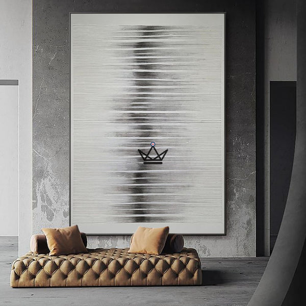 Peinture à l'huile sur toile XXL - Voyageur Textura -  - toile - Cadeau, Noël, Anniversaire, Original, Fête des pères, fête des mères - Atelier Atypique