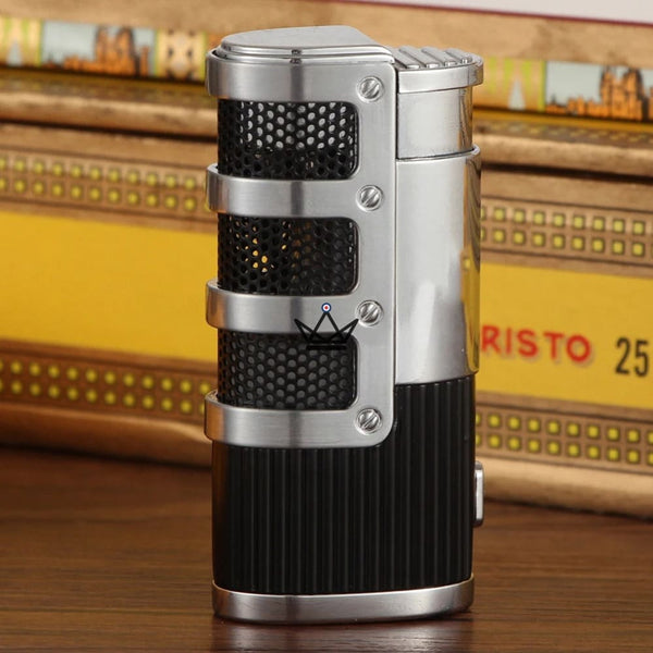 Briquet Chalumeau COHIBA - 3 Torches - FLYKE noir