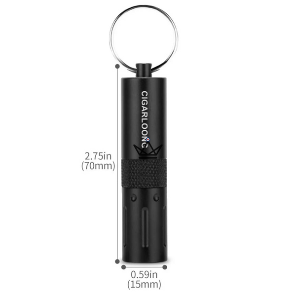 Poinçon à Cigares 2-en-1 CAPONE — Acier Inox, 6 Couleurs | Écrin Cadeau