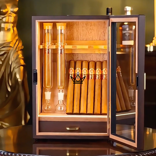 Cave Infuseur à Cigare Vitrine LED Cèdre 4 Tubes - INFUSIO SANCTUAIRE
