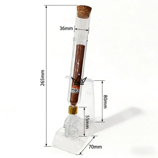 Infuseur à cigare en verre, réservoir crâne et support — INFUSIO SKULL – 8/8