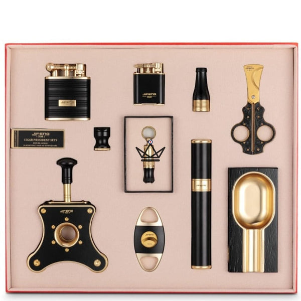 Coffret du Cigare de luxe 10 pièces - EZOV -  - Briquet Out - Cadeau, Noël, Anniversaire, Original - Atelier Atypique