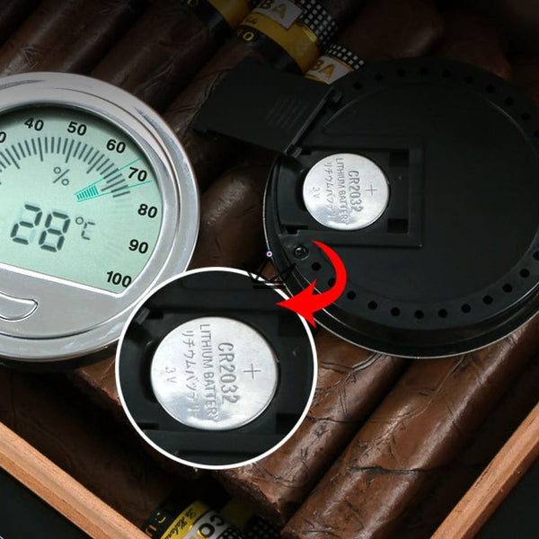 Hygromètre Électronique à Cigares - TESLA -  - hygrometre - Cadeau, Noël, Anniversaire, Original - Atelier Atypique