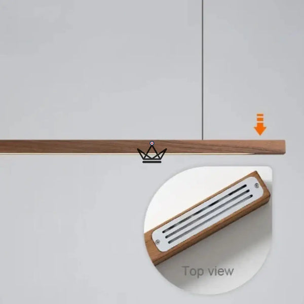 Lampe Suspendue LED en Bois Massif - Rhythm Nordic -  - luminaire - Cadeau, Noël, Anniversaire, Original, Fête des pères, fête des mères - Atelier Atypique