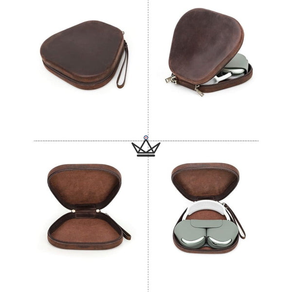 Etui de protection en cuir Apple Airpods Max - LeatherPods Max (personnalisable) -  - Etui airpods max personnalisable - Cadeau, Noël, Anniversaire, Original - Atelier Atypique