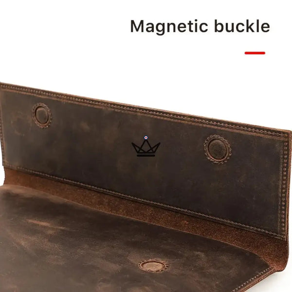 Housse Macbook en Cuir Personnalisable 13"-14" - Voyageur MISSIVE