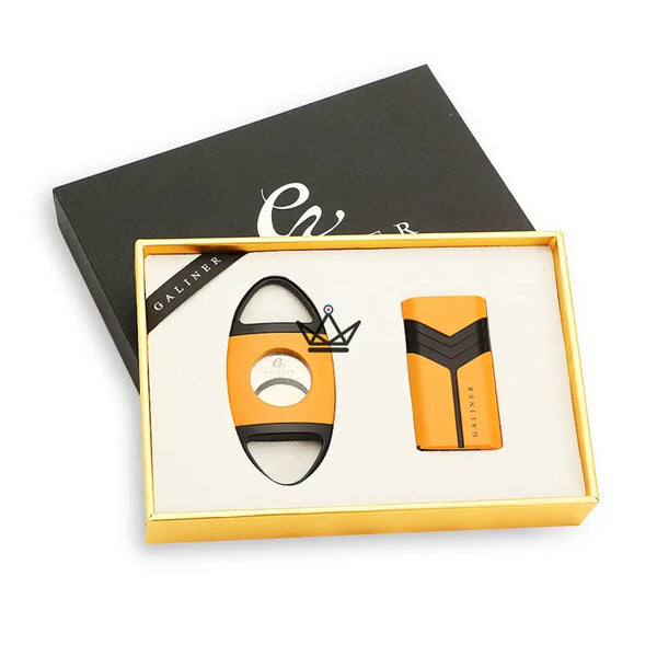 Coffret Briquet et Coupe-Cigare - INFERNO - [] - coffret cigare - Cadeau, Noël, Anniversaire, Original, Fête des pères, fête des mères - Atelier Atypique