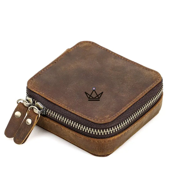Boîte à Bijoux en Cuir personnalisable – Voyager Nova - [] - boite bijoux personnalisable - Cadeau, Noël, Anniversaire, Original, Fête des pères, fête des mères - Atelier Atypique