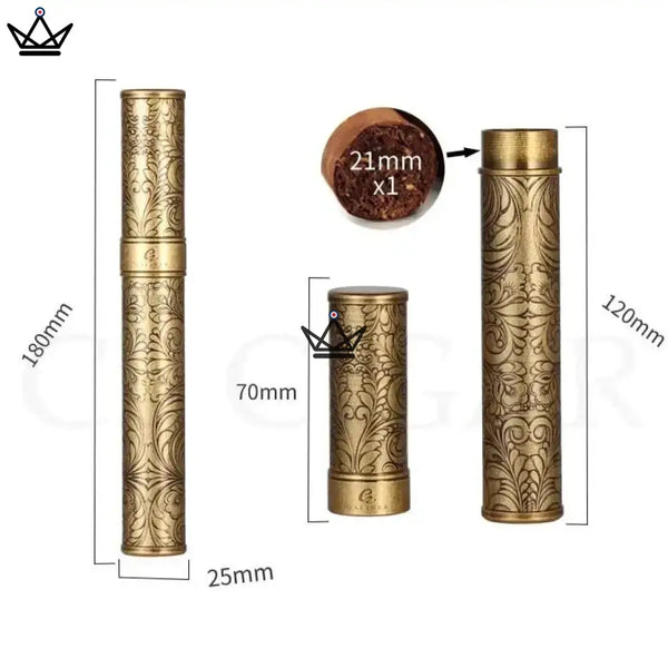 Tube à cigare - Héritage Edition -  - etui - Cadeau, Noël, Anniversaire, Original, Fête des pères, fête des mères - Atelier Atypique
