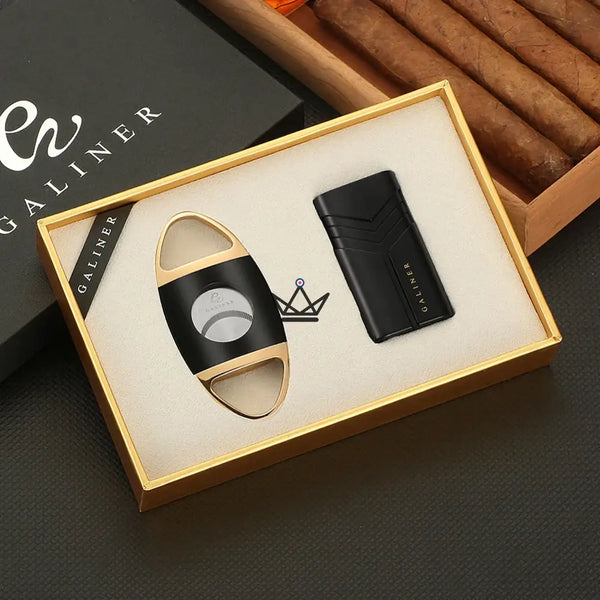 Coffret Briquet et Coupe-Cigare - INFERNO - [] - coffret cigare - Cadeau, Noël, Anniversaire, Original, Fête des pères, fête des mères - Atelier Atypique