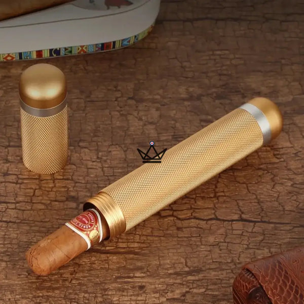 Tube à cigare - Aurora Zamak -  - etui cigare - Cadeau, Noël, Anniversaire, Original, Fête des pères, fête des mères - Atelier Atypique