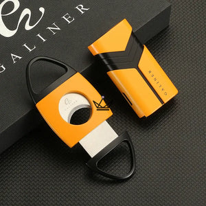 Coffret Briquet et Coupe-Cigare - INFERNO - [] - coffret cigare - Cadeau, Noël, Anniversaire, Original, Fête des pères, fête des mères - Atelier Atypique