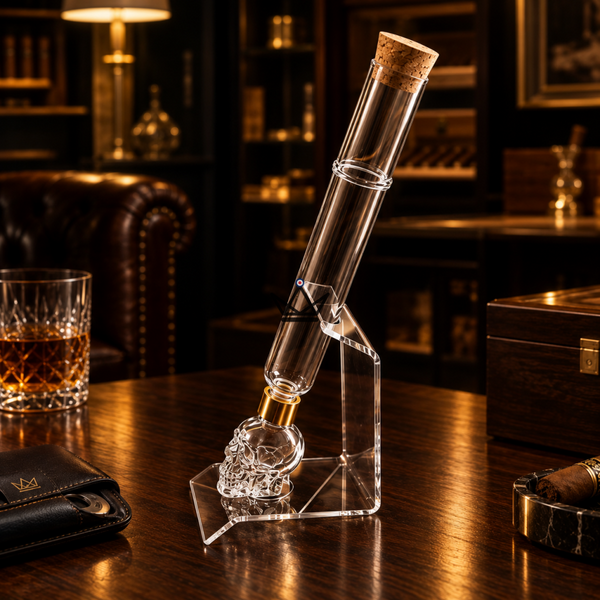 Infuseur à cigare en verre, réservoir crâne et support — INFUSIO SKULL – 4/8