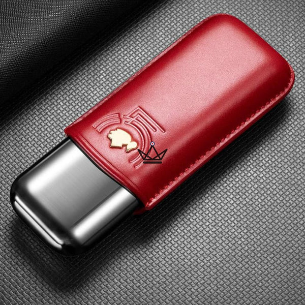 Etui à cigares en cuir - Savoy 50' Edition - [] - etui cigare - Cadeau, Noël, Anniversaire, Original, Fête des pères, fête des mères - Atelier Atypique