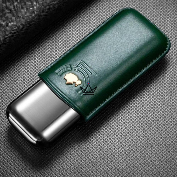 Etui à cigares en cuir - Savoy 50' Edition - [] - etui cigare - Cadeau, Noël, Anniversaire, Original, Fête des pères, fête des mères - Atelier Atypique