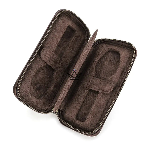 Étui de Voyage en Cuir pour Montres personnalisable – Voyager Keeper - [] - etui montre personnalisable - Cadeau, Noël, Anniversaire, Original, Fête des pères, fête des mères - Atelier Atypique