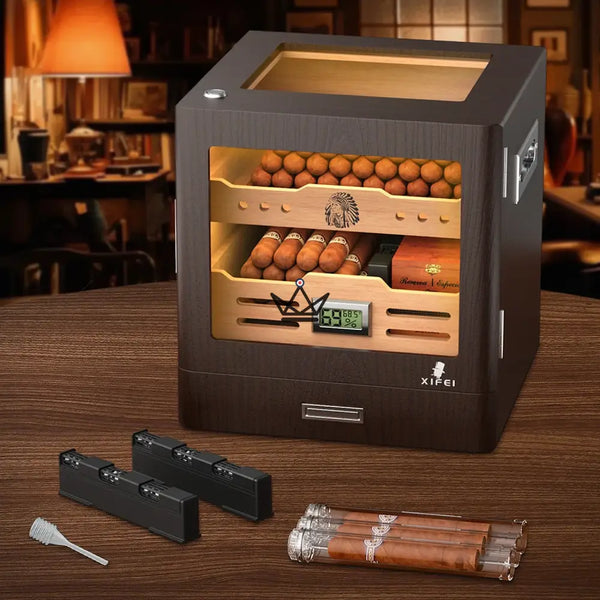 Deluxe Zigarrenhumidor aus Zedernholz – Apache Spirit