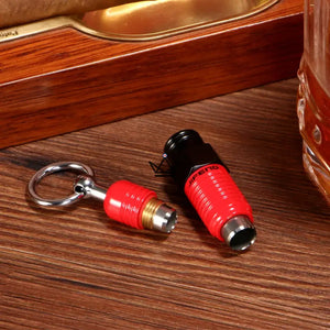 Emporte-pièce à cigare double porte-clés en acier inoxydable — BINÔME