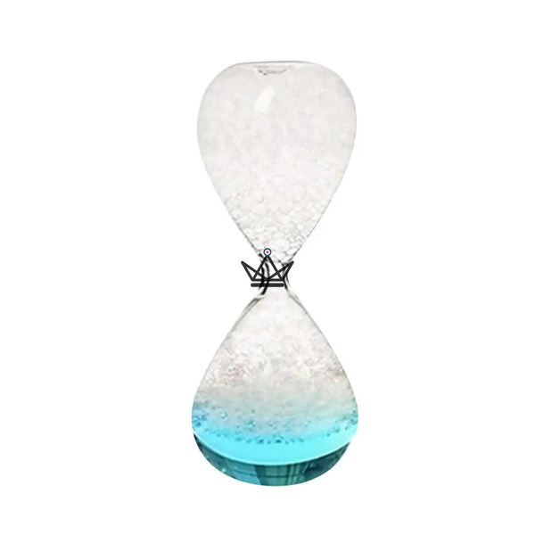 Sablier à bulles en verre, liquide coloré 8 × 20 cm - NIMBUS