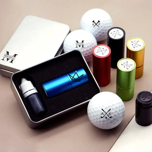 Tampon pour balles de golf personnalisable, monogramme ou logo — PAR – 7/12