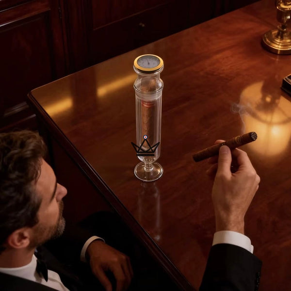 Vertical glass cigar infuser - Infusio Flûtae