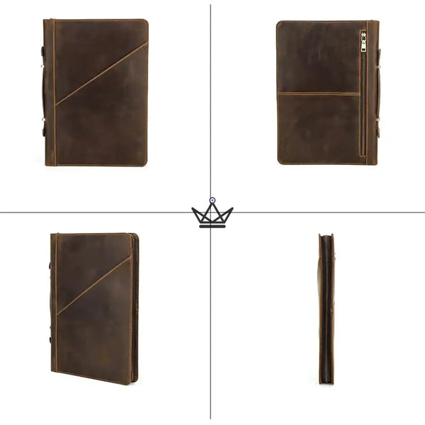Housse Macbook en Cuir Personnalisable 13"-16" - Voyageur CODEX