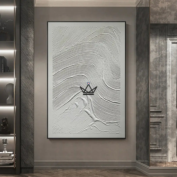 Peinture à l'huile sur toile XXL - Voyageur Textura -  - toile - Cadeau, Noël, Anniversaire, Original, Fête des pères, fête des mères - Atelier Atypique