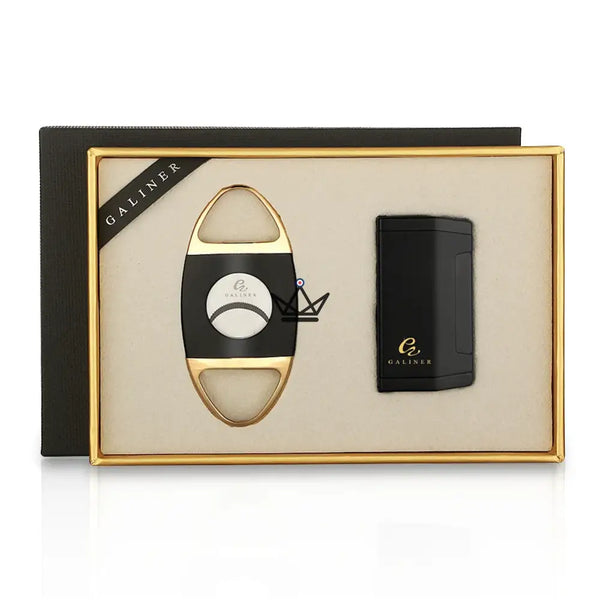 Coffret Briquet et Coupe-Cigare - GOLDYR - [] - coffret cigare - Cadeau, Noël, Anniversaire, Original, Fête des pères, fête des mères - Atelier Atypique