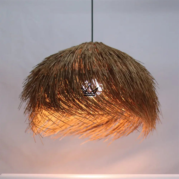 Suspension NIDO — Rotin Séché, Dôme Bohème