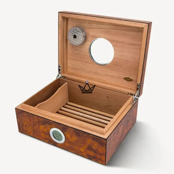 Cave à cigares de luxe avec hublot – Hublot Prestige 50 cigares - [] - cave a cigare - Cadeau, Noël, Anniversaire, Original, Fête des pères, fête des mères - Atelier Atypique