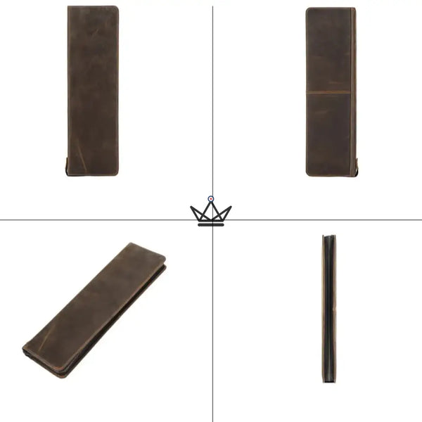 Etui à cravates en cuir personnalisable - Voyageur Windsor - [] - etui cravate personnalisable - Cadeau, Noël, Anniversaire, Original, Fête des pères, fête des mères - Atelier Atypique