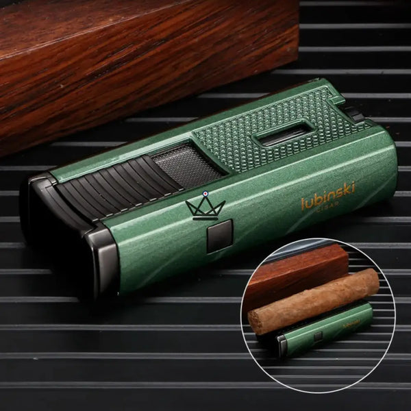 Pack Briquet Torche & Coupe-Cigare de Luxe - Praetor King - [] - pack cigare - Cadeau, Noël, Anniversaire, Original, Fête des pères, fête des mères - Atelier Atypique