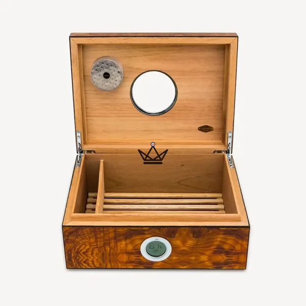 Cave à cigares de luxe avec hublot – Hublot Prestige 50 cigares - [] - cave a cigare - Cadeau, Noël, Anniversaire, Original, Fête des pères, fête des mères - Atelier Atypique