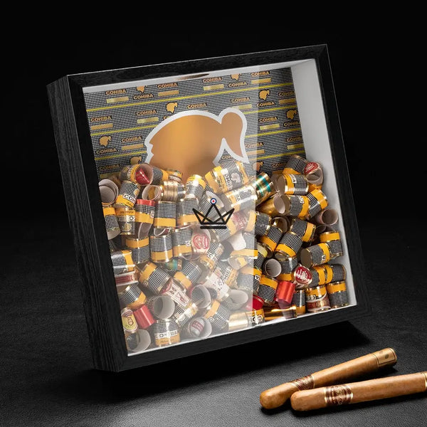 Présentoir à Bagues de Cigare - Square Ring -  - coffret cigare - Cadeau, Noël, Anniversaire, Original, Fête des pères, fête des mères - Atelier Atypique
