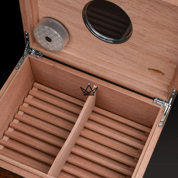 Cave à cigares de luxe avec hublot – Hublot Prestige 50 cigares - [] - cave a cigare - Cadeau, Noël, Anniversaire, Original, Fête des pères, fête des mères - Atelier Atypique