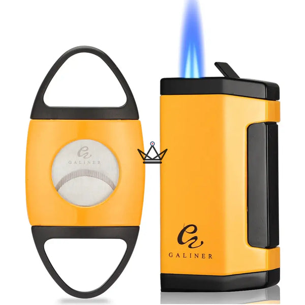 Coffret Briquet et Coupe-Cigare - GOLDYR - [] - coffret cigare - Cadeau, Noël, Anniversaire, Original, Fête des pères, fête des mères - Atelier Atypique