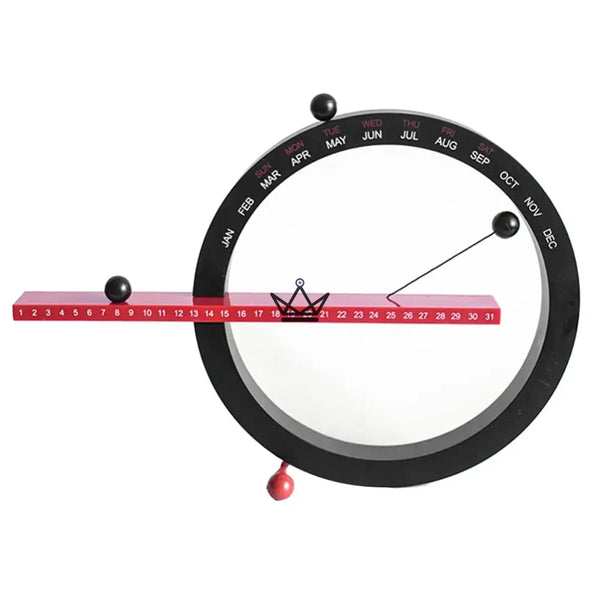 Calendrier perpétuel magnétique rond à billes mural - CALENDA