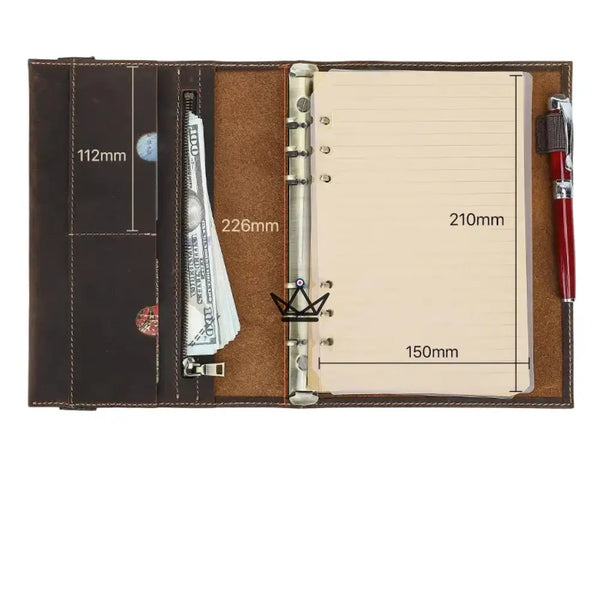 Organiseur Carnet A5 en Cuir Personnalisable - VOYAGEUR Winko