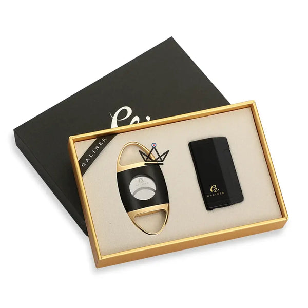 Coffret Briquet et Coupe-Cigare - GOLDYR - [] - coffret cigare - Cadeau, Noël, Anniversaire, Original, Fête des pères, fête des mères - Atelier Atypique