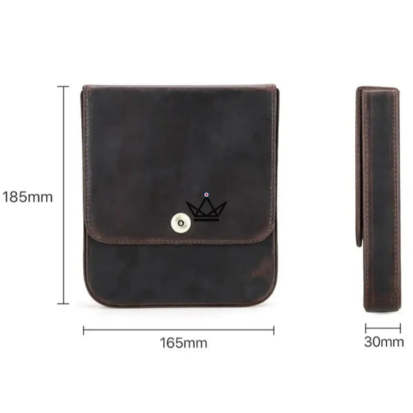 Étui à cigares en cuir personnalisable - Voyageur Quad -  - etui cigare personnalisable - Cadeau, Noël, Anniversaire, Original, Fête des pères, fête des mères - Atelier Atypique