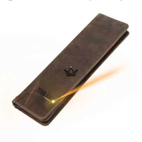 Etui à cravates en cuir personnalisable - Voyageur Windsor - [] - etui cravate personnalisable - Cadeau, Noël, Anniversaire, Original, Fête des pères, fête des mères - Atelier Atypique