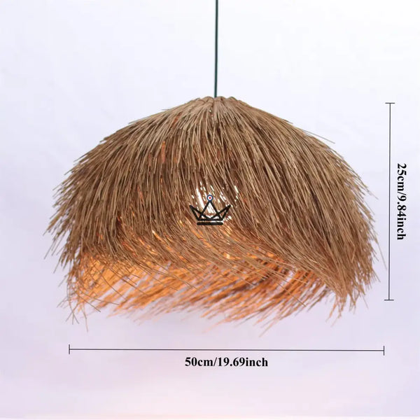 Suspension NIDO — Rotin Séché, Dôme Bohème