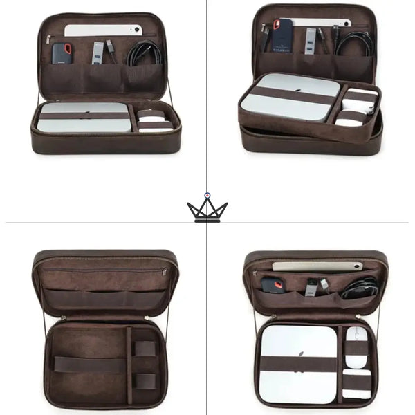 Housse sacoche en cuir pour Apple Mac Mini Personnalisable - Voyageur MacPod -  - housse PC personnalisable - Cadeau, Noël, Anniversaire, Original - Atelier Atypique