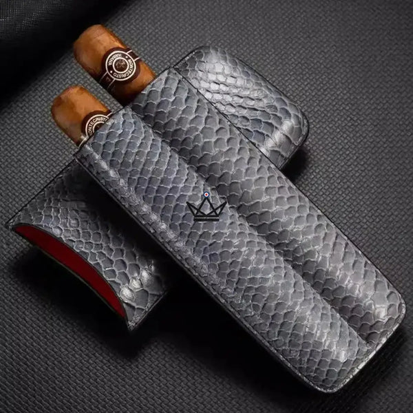 Etui à cigare en cuir - AURELIUS Edition - [] - etui cigare - Cadeau, Noël, Anniversaire, Original, Fête des pères, fête des mères - Atelier Atypique