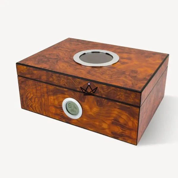 Cave à cigares de luxe avec hublot – Hublot Prestige 50 cigares - [] - cave a cigare - Cadeau, Noël, Anniversaire, Original, Fête des pères, fête des mères - Atelier Atypique