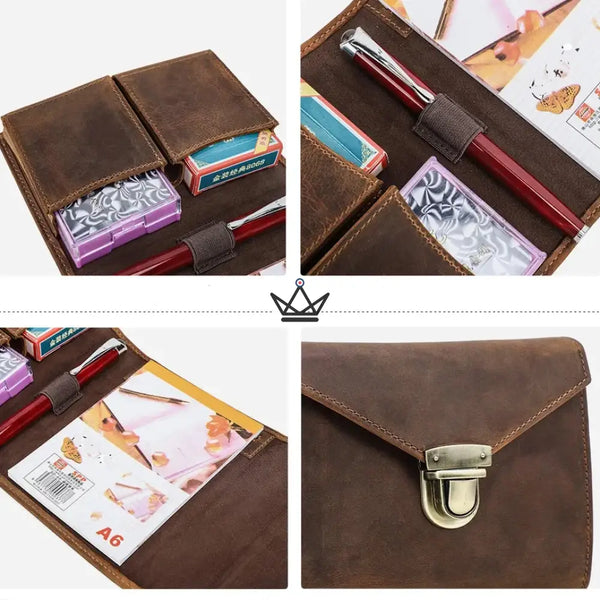 Étui à cartes à jouer cuir véritable personnalisable — VOYAGEUR Cards