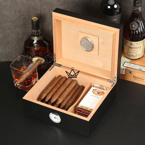 Coffret à cigare - FIFTY LUNARIS -  - cave a cigare - Cadeau, Noël, Anniversaire, Original - Atelier Atypique